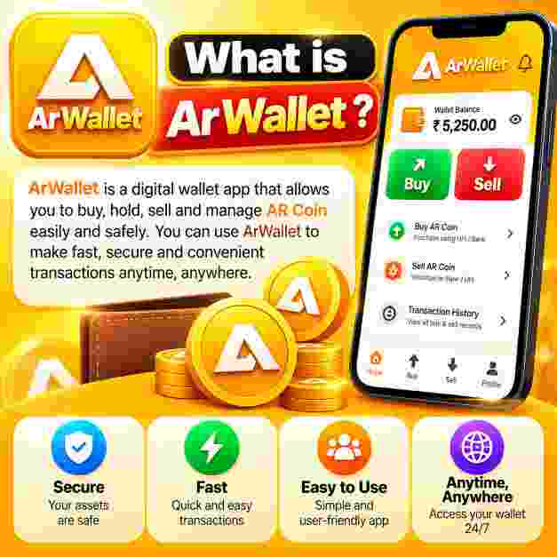 Arwallet app home screen preview
